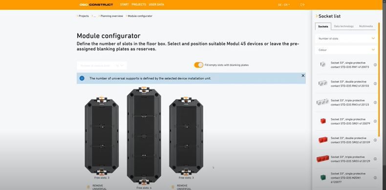 Проектиране на подподови системи с OBO Construct на ОБО Беттерманн