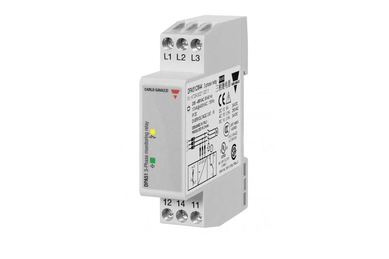 Реле за мониторинг на фазите DPA51 на Carlo Gavazzi Реле за мониторинг на фазите DPA51 на Carlo Gavazzi