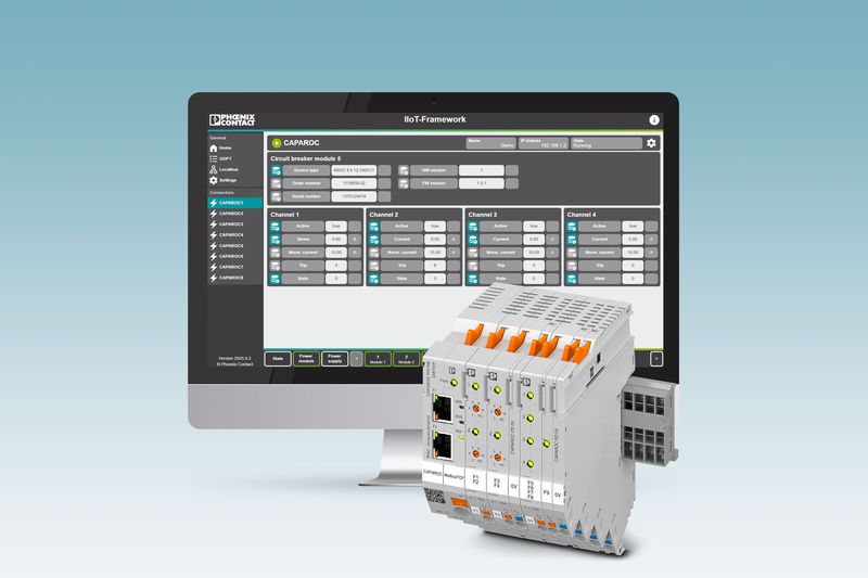 Phoenix Contact добави IIoT функционалност за прекъсвачите Caparoc Phoenix Contact добави IIoT функционалност за прекъсвачите Caparoc